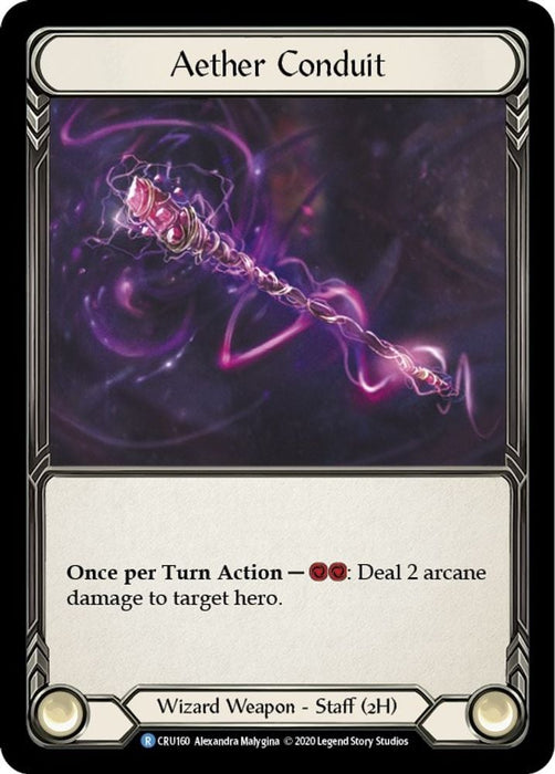 Aether Conduit (#CRU160) (Crucible of War) Near Mint Unlimited Edition Rainbow Foil