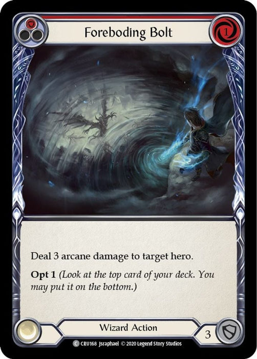 Foreboding Bolt Red (#CRU168) (Crucible of War) Near Mint Unlimited Edition Rainbow Foil
