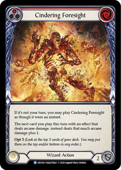 Cindering Foresight Red (#CRU165) (Crucible of War)