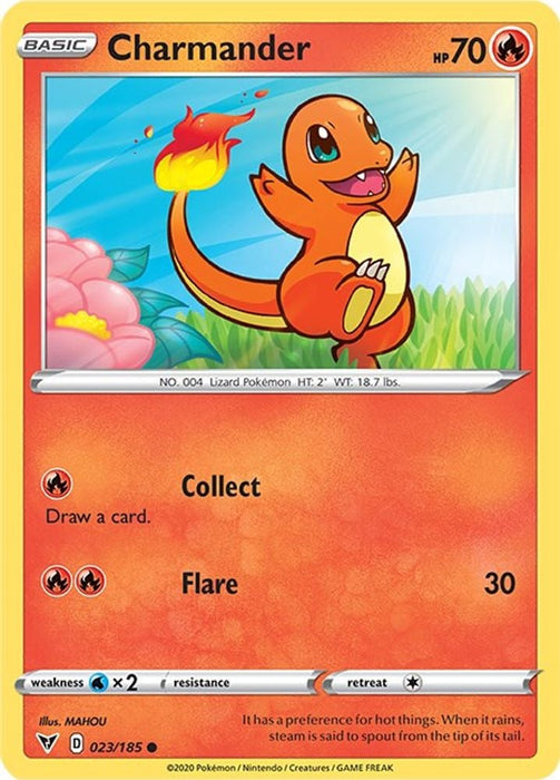 Charmander (#023/185) (SWSH04: Vivid Voltage) Near Mint