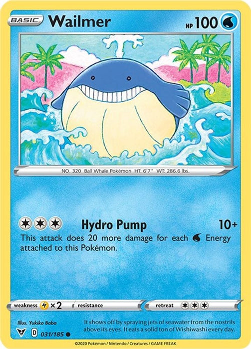 Wailmer (#031/185) (SWSH04: Vivid Voltage)