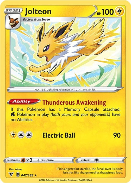 Jolteon (#047/185) (SWSH04: Vivid Voltage)