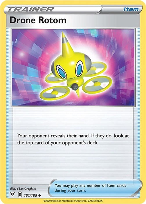Drone Rotom (#151/185) (SWSH04: Vivid Voltage)