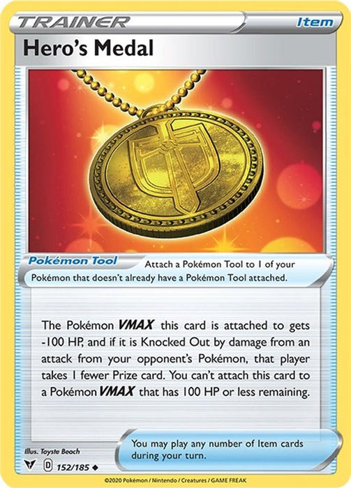 Heros Medal (#152/185) (SWSH04: Vivid Voltage)