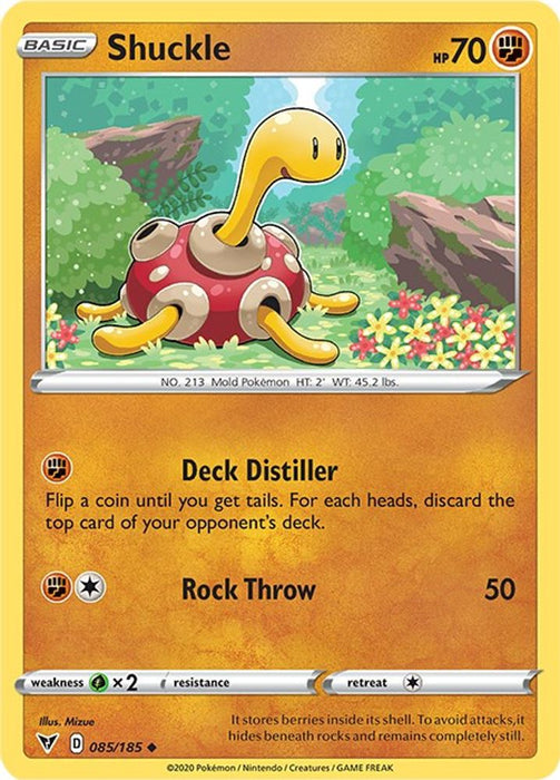 Shuckle (#085/185) (SWSH04: Vivid Voltage) Near Mint Reverse Holofoil