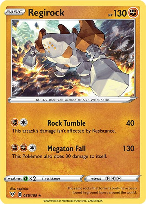 Regirock (#089/185) (SWSH04: Vivid Voltage)
