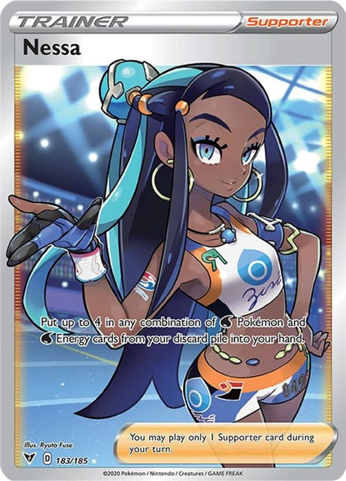 Nessa Full Art (#183/185) (SWSH04: Vivid Voltage)