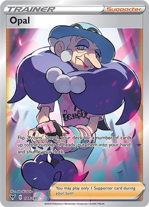 Opal Full Art (#184/185) (SWSH04: Vivid Voltage) Near Mint Holofoil