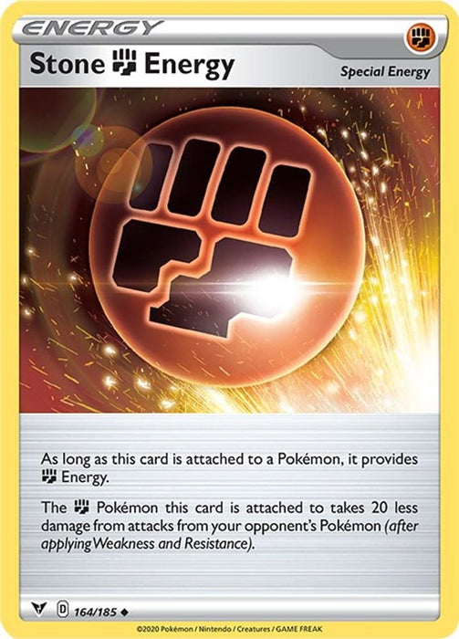 Stone Fighting Energy (#164/185) (SWSH04: Vivid Voltage)