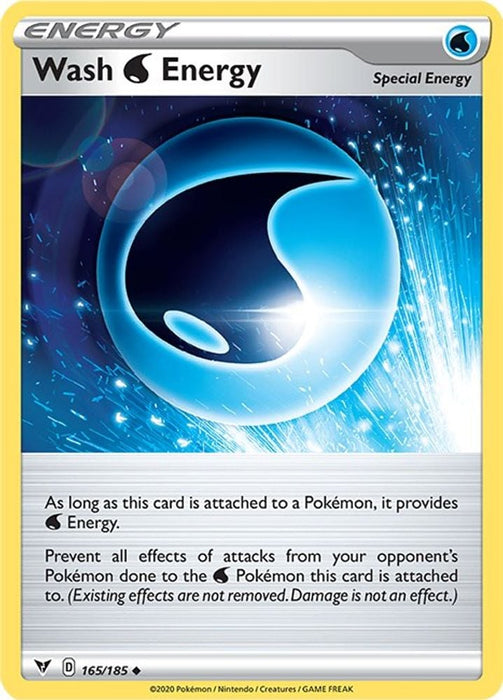 Wash Water Energy (#165/185) (SWSH04: Vivid Voltage) Near Mint