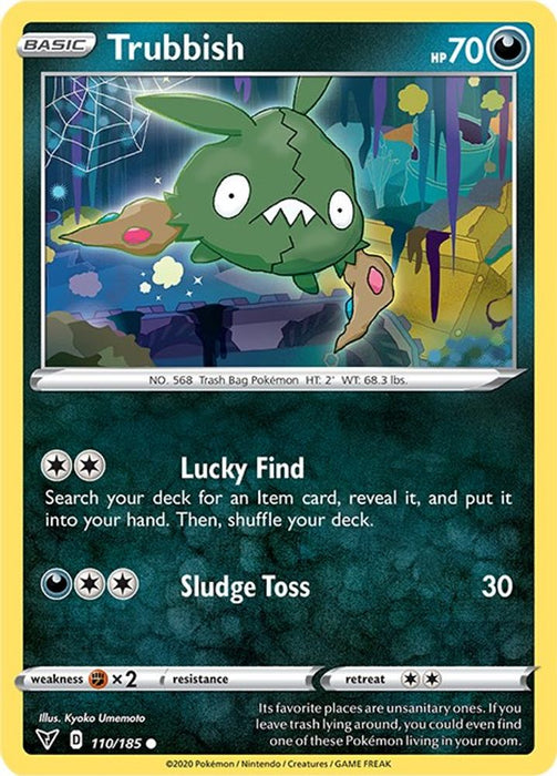 Trubbish (#110/185) (SWSH04: Vivid Voltage) Near Mint Reverse Holofoil