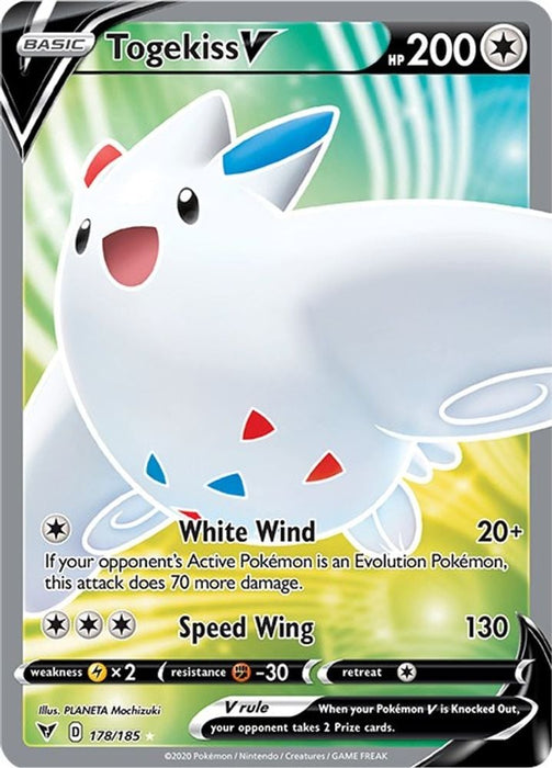 Togekiss V Full Art (#178/185) (SWSH04: Vivid Voltage)