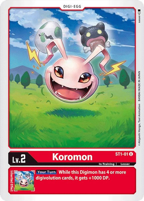 Koromon (#ST1-01 U) (Starter Deck 01: Gaia Red) Near Mint