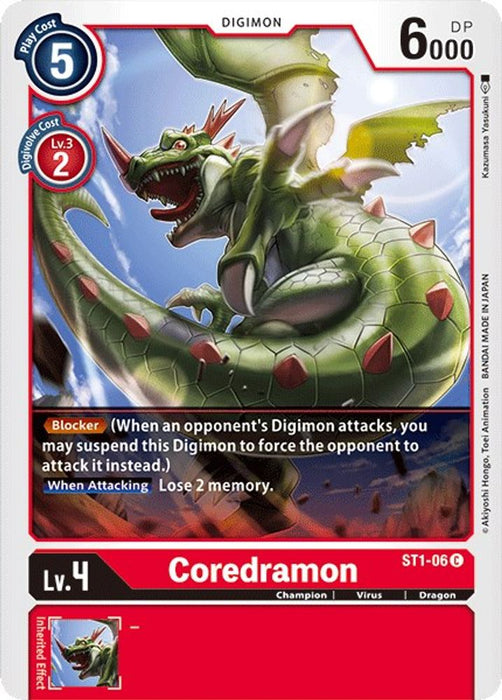 Coredramon (#ST1-06 C) (Starter Deck 01: Gaia Red) Near Mint