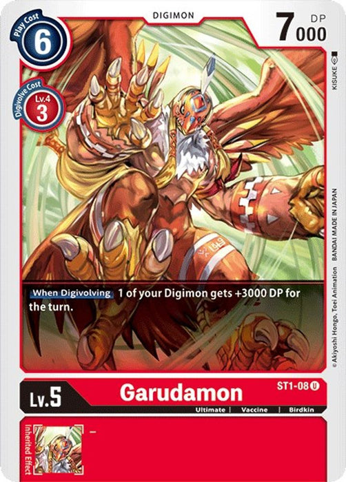 Garudamon (#ST1-08 U) (Starter Deck 01: Gaia Red) Near Mint