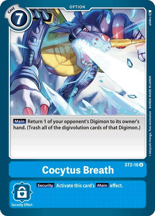 Cocytus Breath (#ST2-16 U) (Starter Deck 02: Cocytus Blue) Near Mint