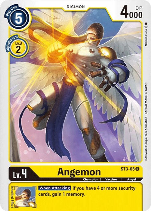Angemon (#ST3-05 U) (Starter Deck 03: Heaven's Yellow) Near Mint