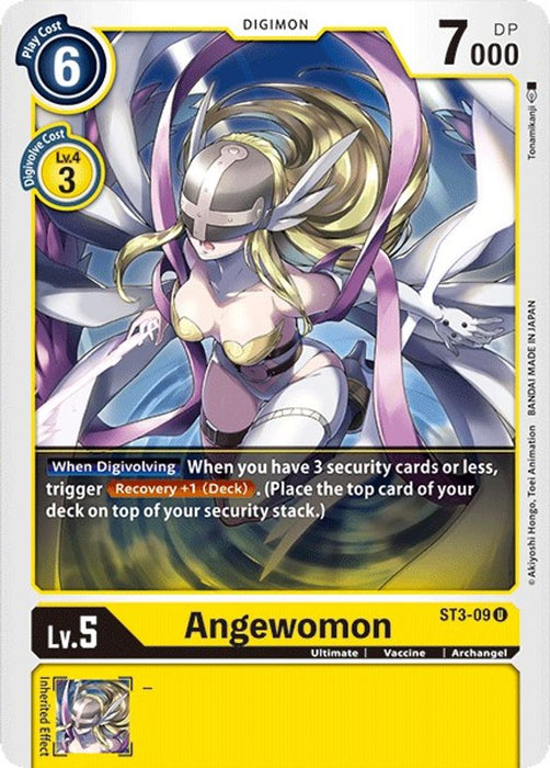 Angewomon (#ST3-09 U) (Starter Deck 03: Heaven's Yellow) Near Mint