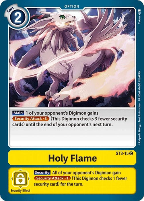 Holy Flame (#ST3-015 C) (Starter Deck 03: Heaven's Yellow) Near Mint