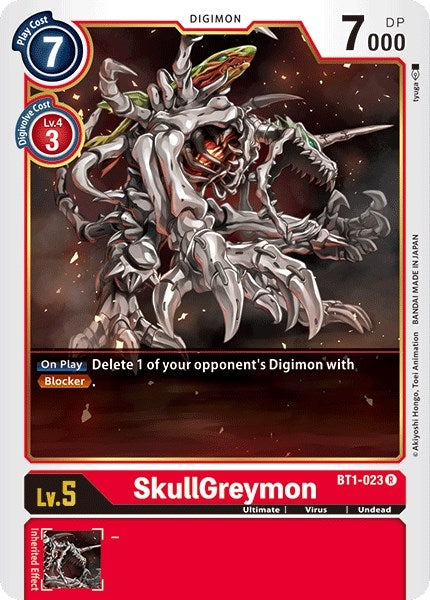 Image for SkullGreymon (BT1-023 R) - Digimon Card Game