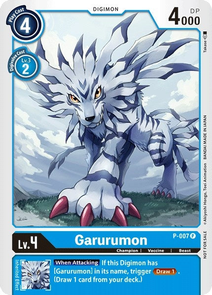 Image for Garurumon - P-007 (P-007 P) - Digimon Card Game
