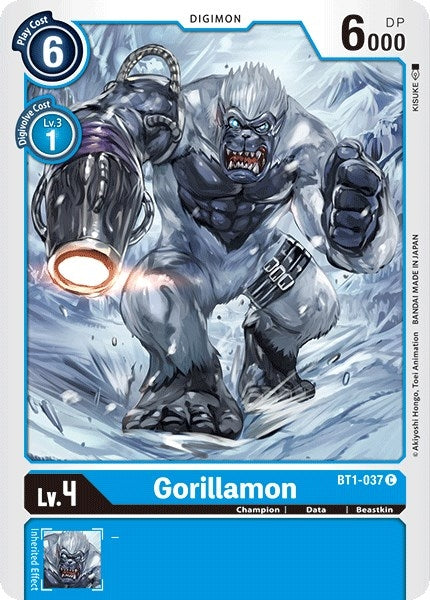 Image for Gorillamon (BT1-037 C) - Digimon Card Game