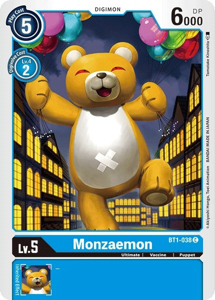 Image for Monzaemon (BT1-038 C) - Digimon Card Game