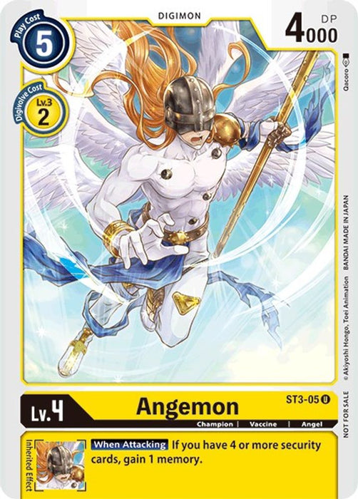 Angemon - ST3-05 (Tamer Party Promo) (#ST3-05 U) (Starter Deck 03: Heaven's Yellow) Near Mint