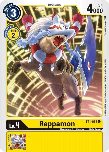 Image for Reppamon (BT1-051 C) - Digimon Card Game