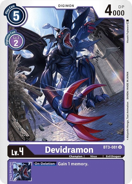 Image for Devidramon (BT3-081 U) - Digimon Card Game