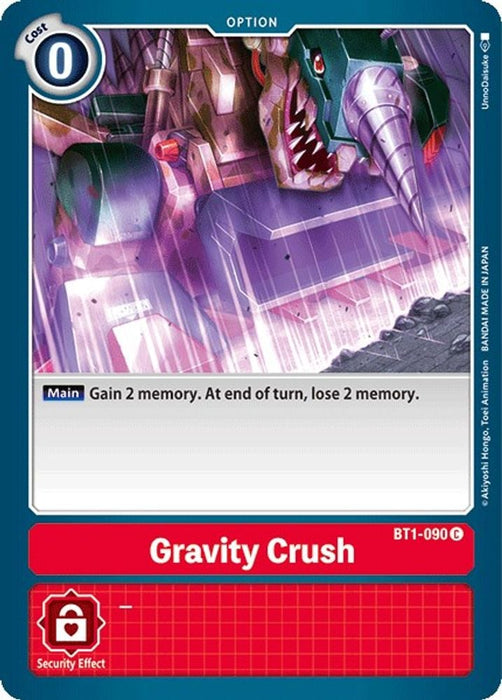Gravity Crush (#BT1-090 C) (Release Special Booster 1.0) Near Mint