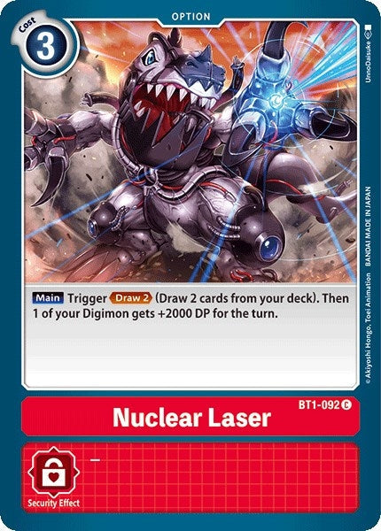 Image for Nuclear Laser (BT1-092 C) - Digimon Card Game