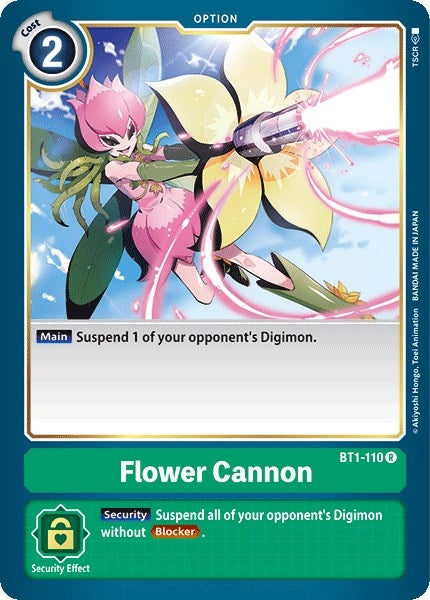 Image for Flower Cannon (BT1-110 R) - Digimon Card Game