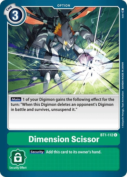Image for Dimension Scissor (BT1-112 C) - Digimon Card Game