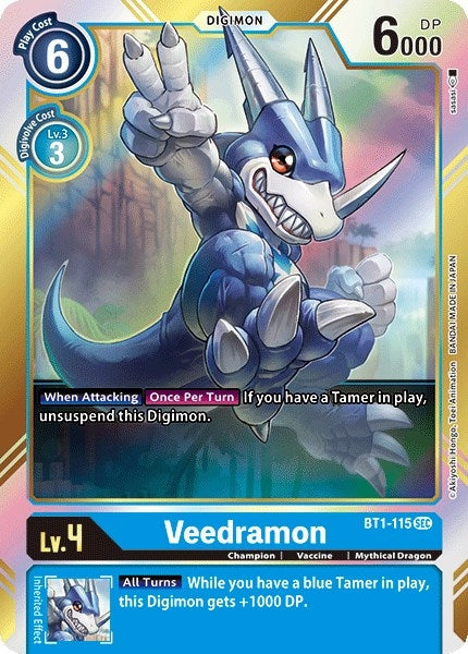Image for Veedramon (Secret Rare) (BT1-115 SEC) - Digimon Card Game