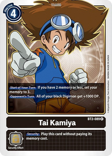 Image for Tai Kamiya - BT2-089 (BT2-089 R) - Digimon Card Game