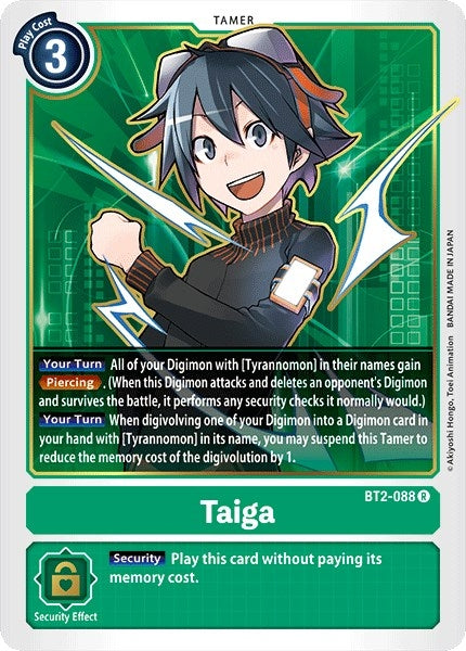 Image for Taiga (BT2-088 R) - Digimon Card Game