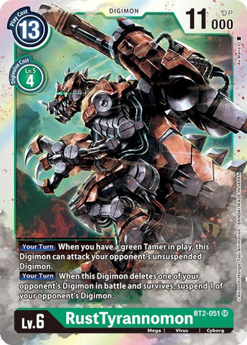 RustTyrannomon (#BT2-051 SR) (Release Special Booster 1.0) Near Mint Foil