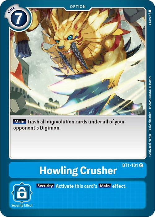 Howling Crusher (#BT1-101 C) (Release Special Booster 1.0) Near Mint