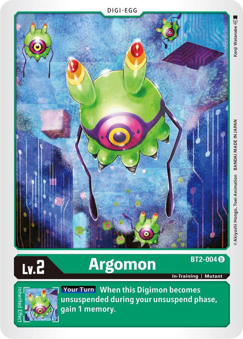 Image for Argomon - BT2-004 (BT2-004 U) - Digimon Card Game