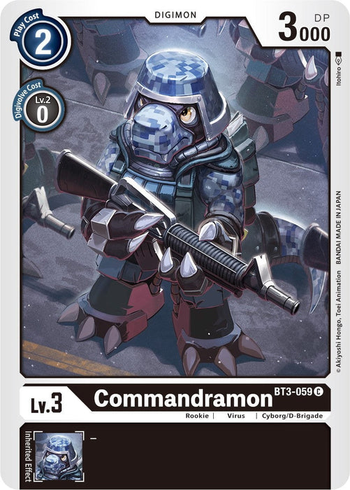 Image for Commandramon (BT3-059 C) - Digimon Card Game