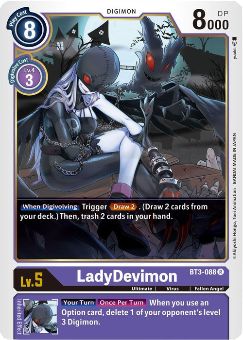 Image for LadyDevimon (BT3-088 R) - Digimon Card Game