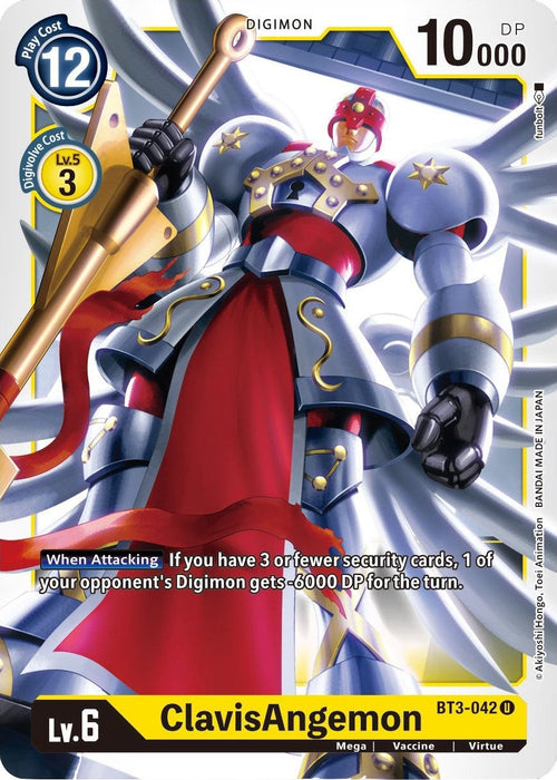 Image for ClavisAngemon (BT3-042 U) - Digimon Card Game