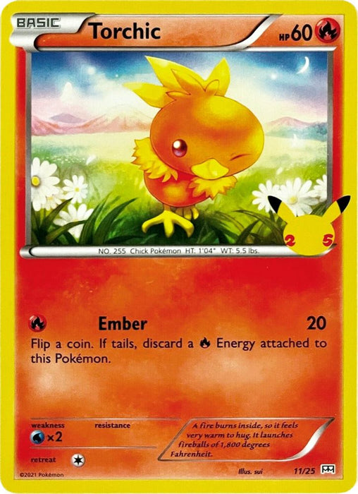 Torchic 11 25 (#011/025) (McDonald's 25th Anniversary Promos) Near Mint