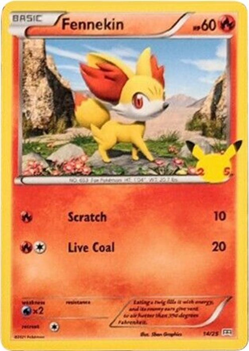 Fennekin 14 25 (#014/025) (McDonald's 25th Anniversary Promos) Near Mint