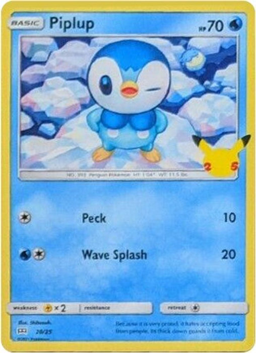 Piplup - 20/25 (#020/025) (McDonald's 25th Anniversary Promos) Near Mint