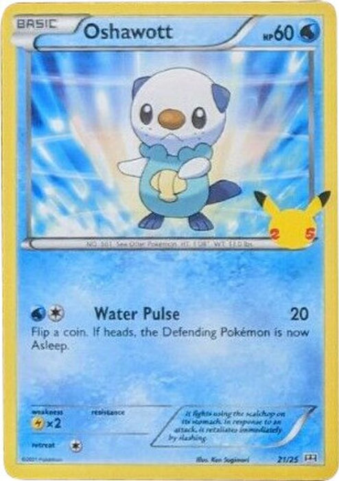 Oshawott - 21/25 (#021/025) (McDonald's 25th Anniversary Promos) Near Mint