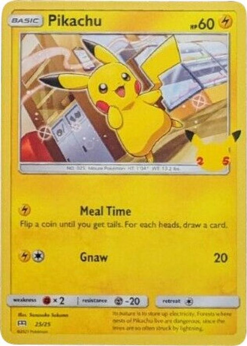 Pikachu - 25/25 (#025/025) (McDonald's 25th Anniversary Promos) Near Mint