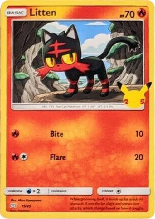 Litten 15 25 (#015/025) (McDonald's 25th Anniversary Promos) Near Mint