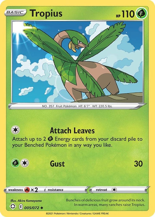 Tropius (#005/072) (Shining Fates)
